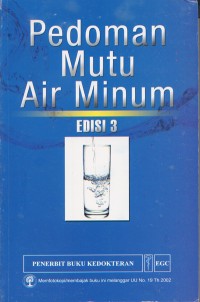 Image of Pedoman Mutu Air Minum Edisi 3