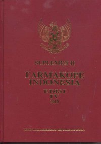 Image of Suplemen I FARMAKOPE INDONESIA Edisi IV 2009