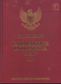 Image of Suplemen III FARMAKOPE INDONESIA Edisi IV 2011