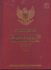 Suplemen III FARMAKOPE INDONESIA Edisi IV 2011