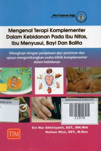 Mengenal Terapi Komplementer dalam Kebidanan pada Ibu Nifas, Ibu Menyusui, Bayi dan Balita