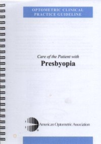 Image of Optometric Clinical Practice Guideline Care of The Patient with Presbyopia