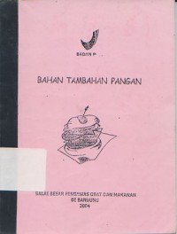 Bahan Tambahan Pangan