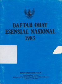 Daftar Obat Esensial Nasional: 1983