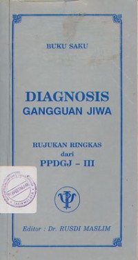Image of Buku Saku Diagnosis Ganguan Jiwa