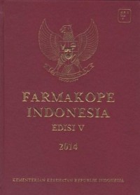 Farmakope Indonesia Edisi V 2013: Buku I