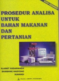 Prosedur Analisa Untuk Bahan Makanan dan Pertanian