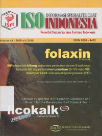 Image of ISO (Informasi Spesialite Obat) Indonesia Volume 44 - 2009 s/d 2010