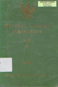 Image of Materia Medika Indonesia : Jilid II