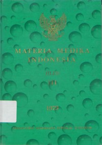 Materia Medika Indonesia: Jilid III