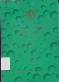 Image of MATERIA MEDIKA INDONESIA JILID IV