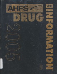 Image of AHFS Drug Information 2005: Volume 3