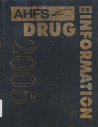 Image of AHFS Drug Information 2005: Volume 4