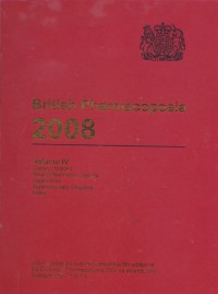 Image of British Pharmacopoeia 2008 Volume IV