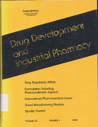Image of Drug Development and Industrial Pharmacy: Volume 25, Number 1