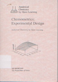 Chemometrics: Experimental Design Analytical Chemistry By Open Learning