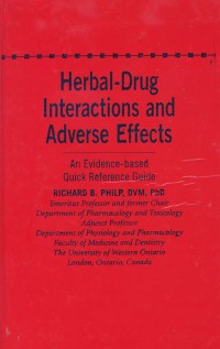 Herbal-Drug Interactions and adverse Effects