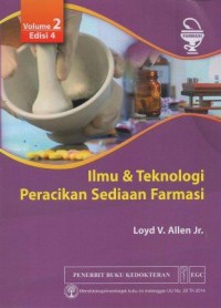 Ilmu dan Teknologi Peracikan Sediaan Farmasi Volume 2 Edisi 4