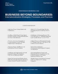 Indonesian Business Case Series:
Business beyond boundaries: internationalization strategies, processes, and practices