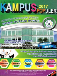 Image of Direktori Perguruan Tinggi Swasta Tahun 2017