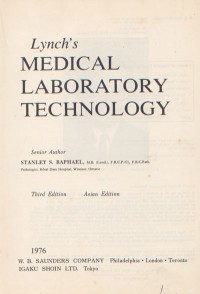 Image of Lynch's Medical Laboratory Technology Third Edition