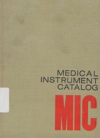 Image of Medical Instrumen Catalog
MIC