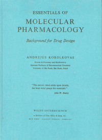 Essentials of Molecular Pharmacology Background For Drug Design