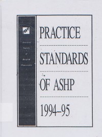 Practice Standards Of Ashp 1994-95