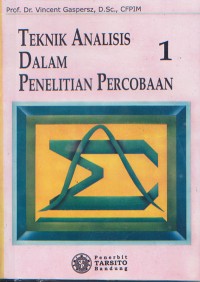 Image of Teknik Analisis dalam Penelitian Percobaan Jilid 1