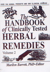 Image of The Handbook of Clinically tested Herbal Remedies Volume 2