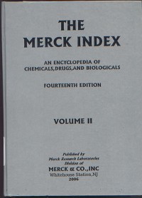 Image of The Merck Index: An Encyclopedia of Chemicals, Drugs, and Biologicals Volume II