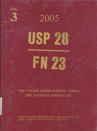 Image of USP 28- FN 23: The United States Pharmacopeia The National Formulsry: Volume 3