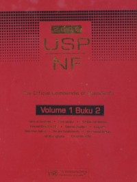 USP NF 2009; The Official Compendia of Standards Volume 1 Buku 2