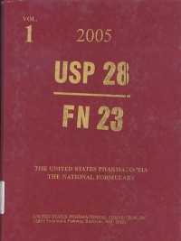 Image of USP 28- FN 23: The United States Pharmacopeia - The National Formulary: Volume 1